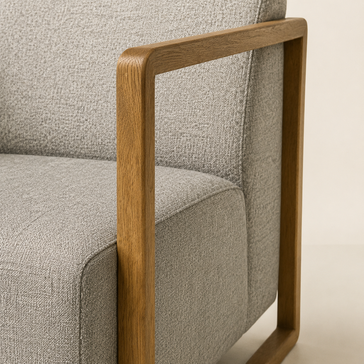 Boston Accent Occasional Chair Oak - craftsmanship detail