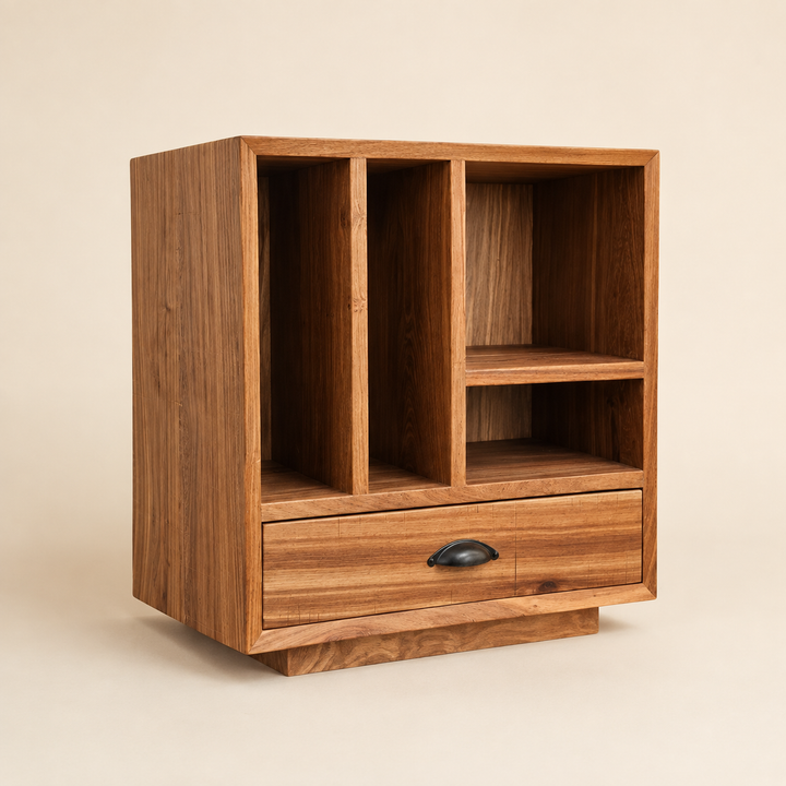 Boston Kiaat Pedestal — opposite angle