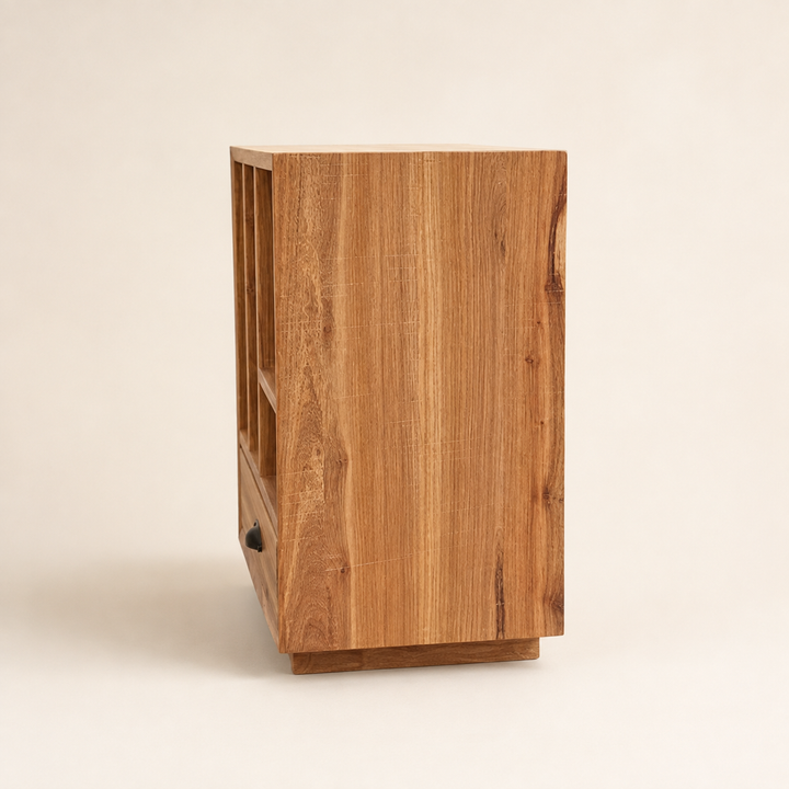 Boston Kiaat Pedestal — side profile