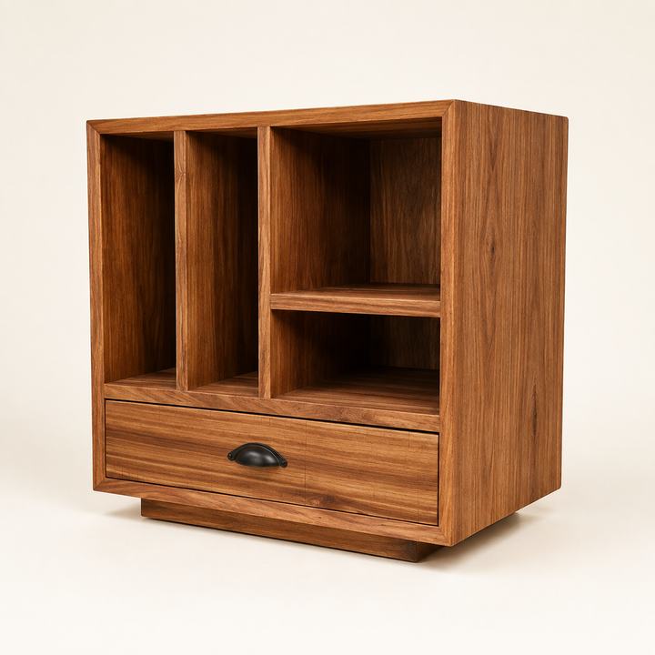 Boston Kiaat Pedestal — rear angle
