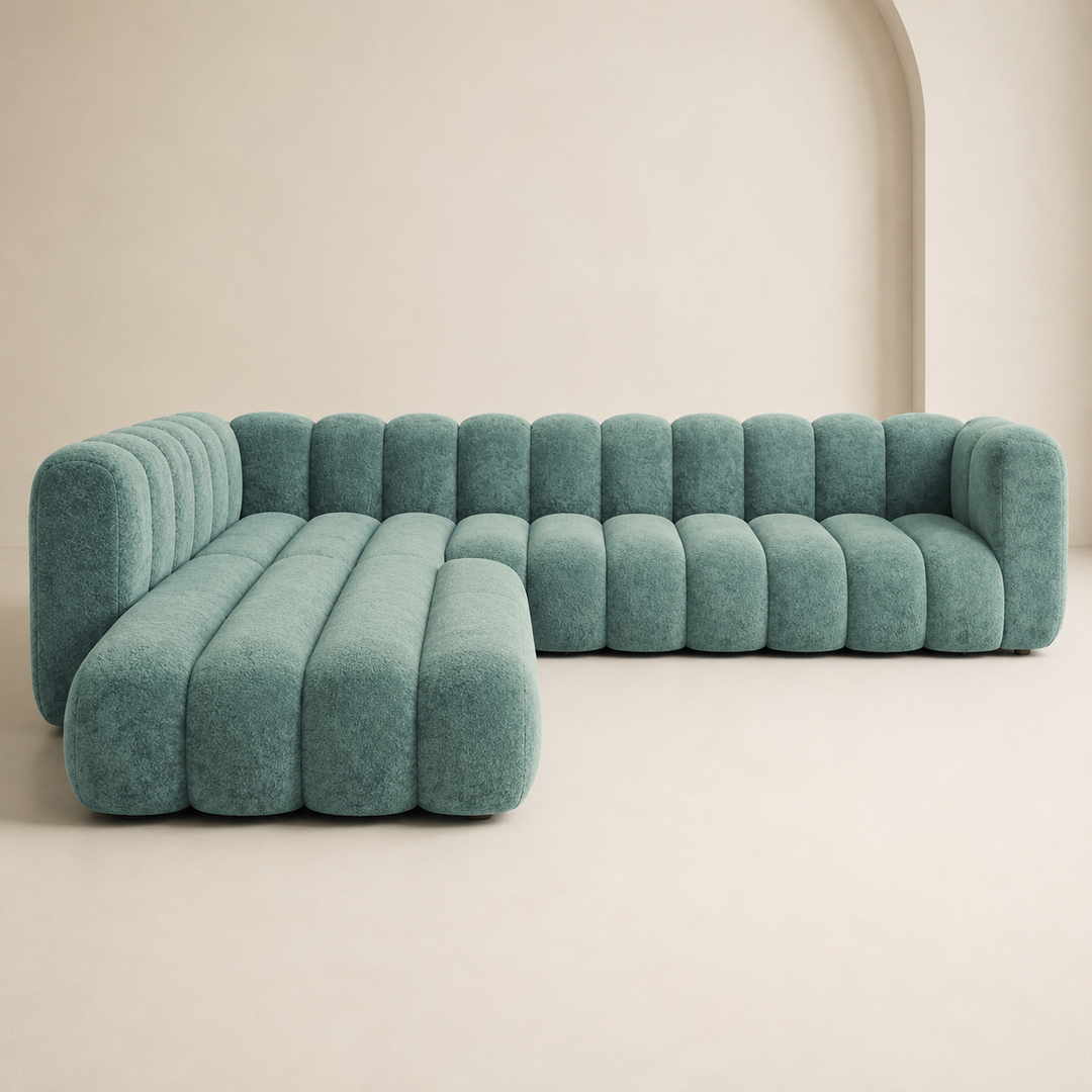 Bubble Scuba L Shape Couch 3000mm x 2000mm - side profile