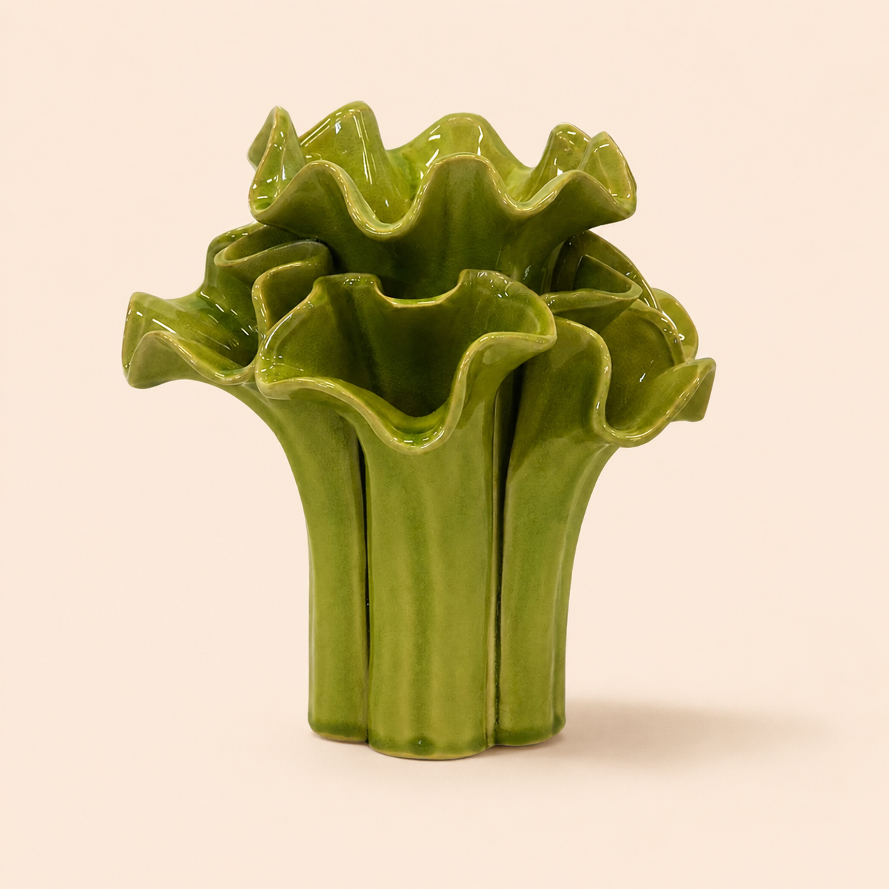 CERAMIC BROCCOLI VOTIVE GREEN catalogue view