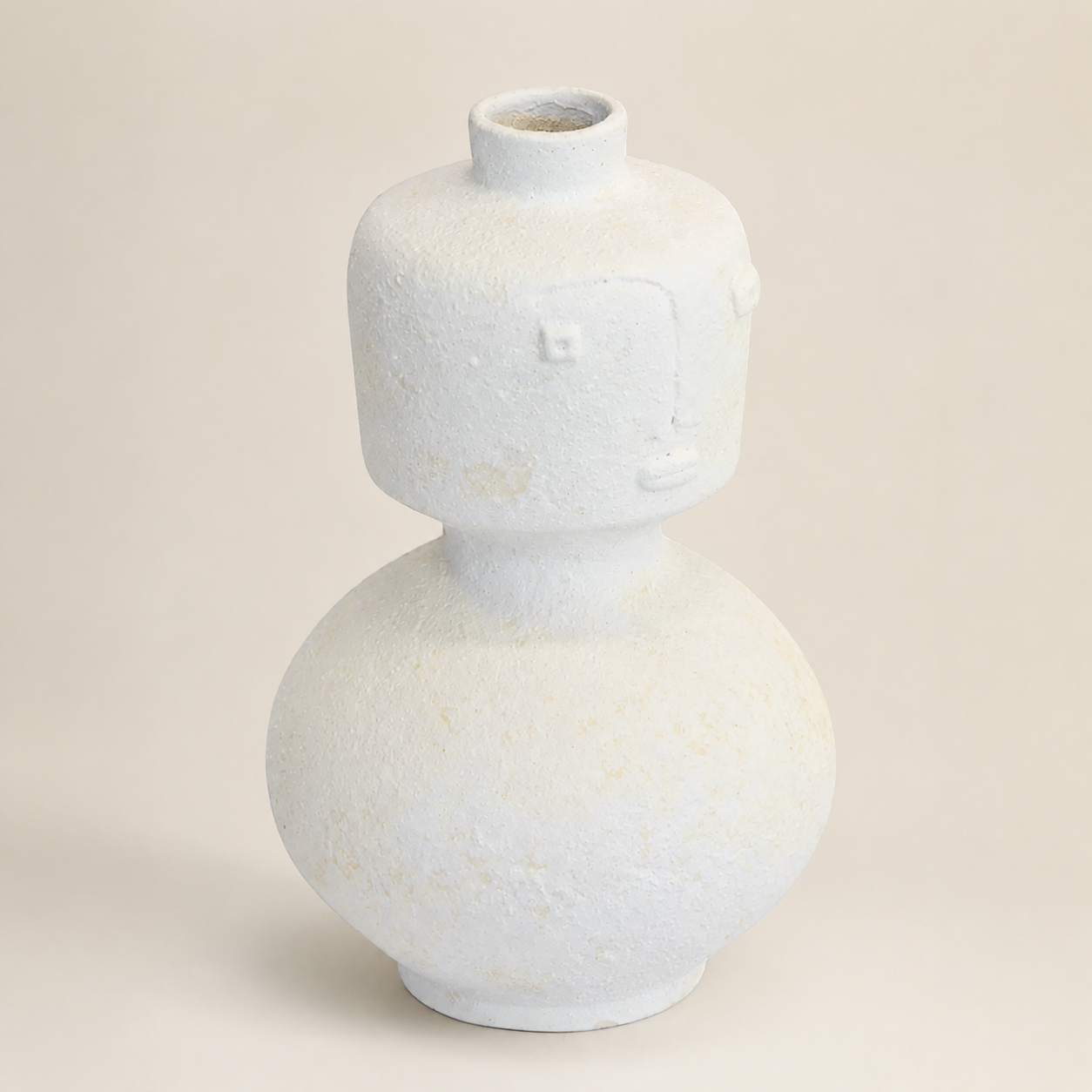 Ceramic Face Vase White - catalogue