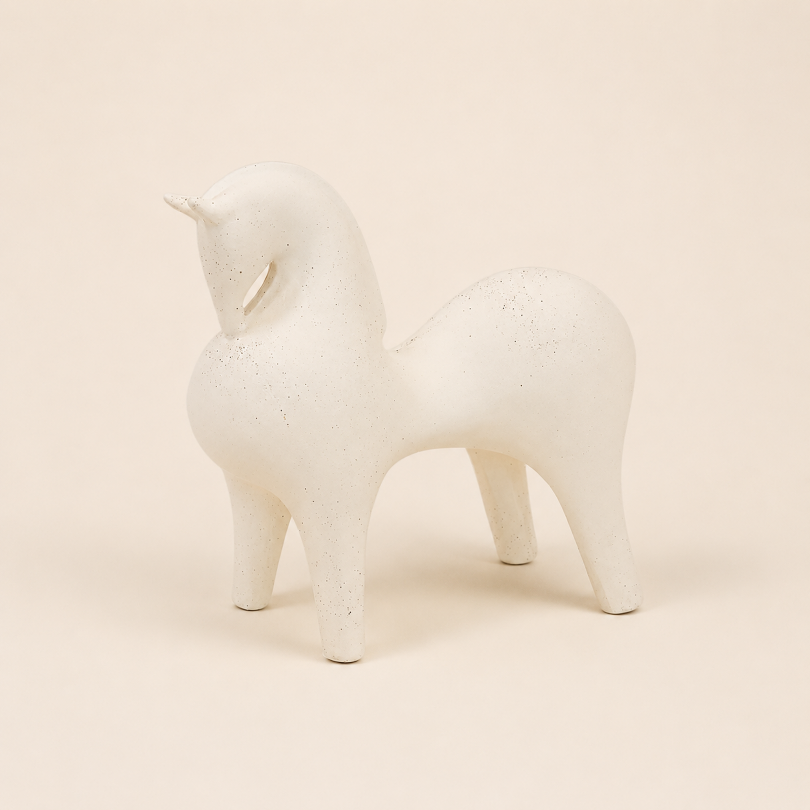 Ceramic Horse Statue White — catalogue view