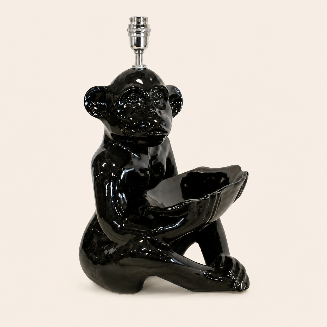 Ceramic Monkey lamp excluding shade – catalogue view