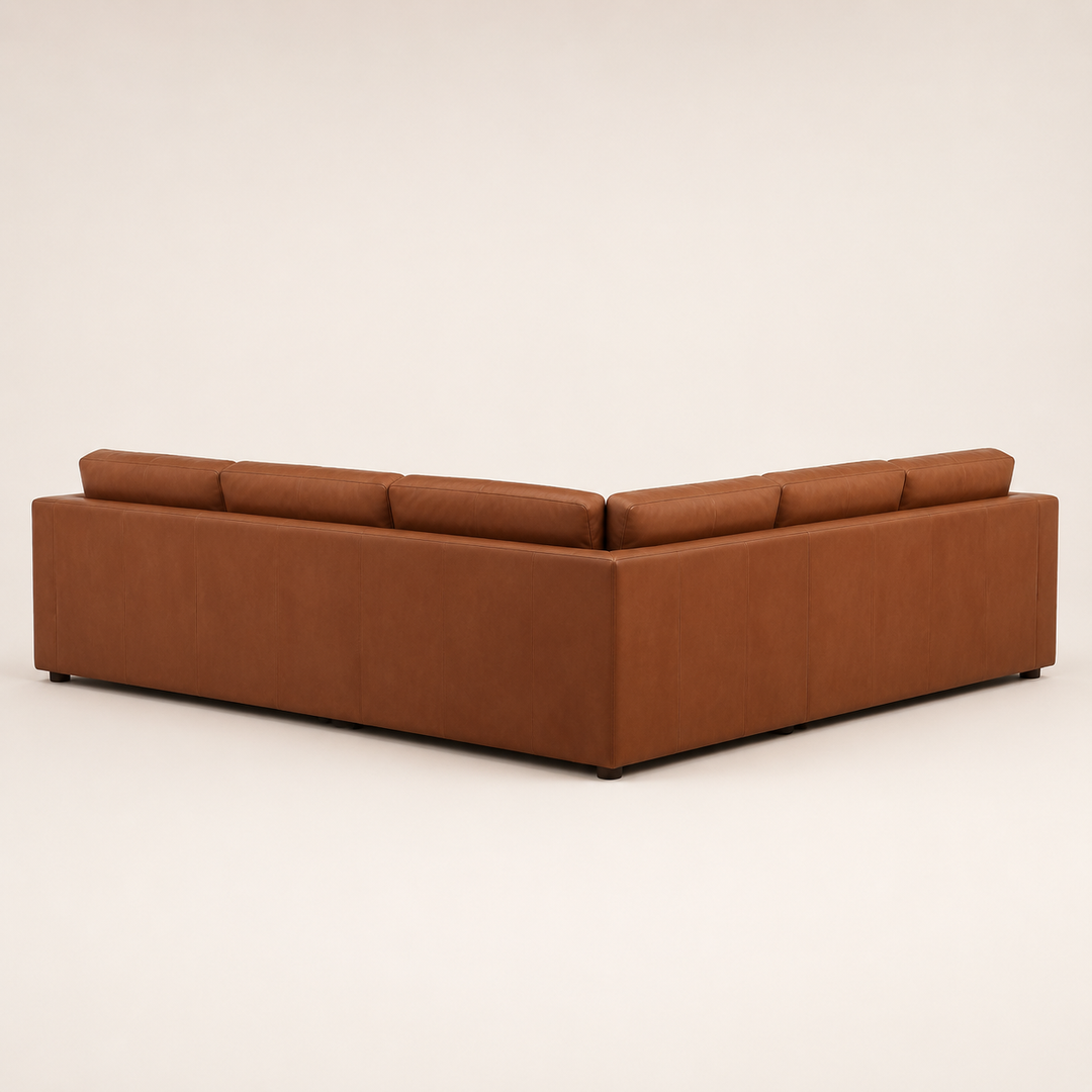 Classic Bespoke Corner Couch 3000x3000mm - rear construction view