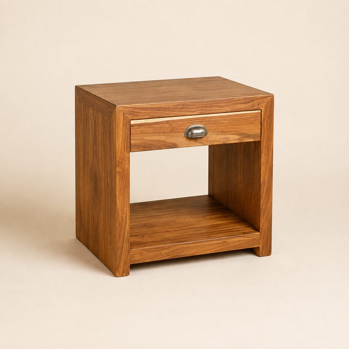 Classic Kiaat Pedestal — opposite angle