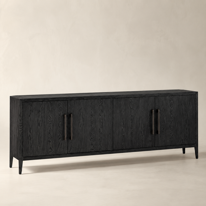 Dark Modern Solid Wood Server - main product view