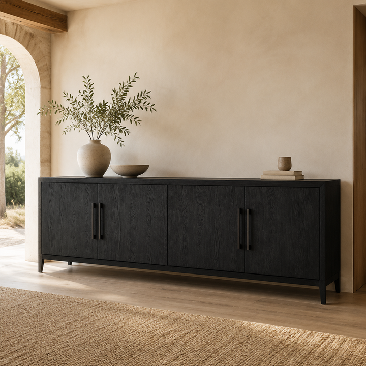 Dark Modern Solid Wood Server - luxury lifestyle