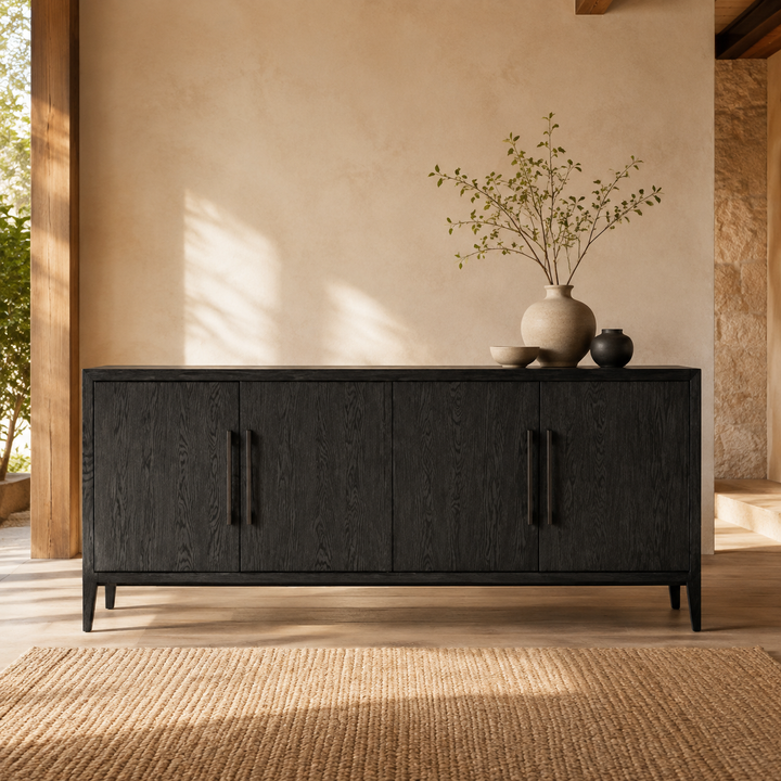 Dark Olive Solid Wood Server - luxury lifestyle