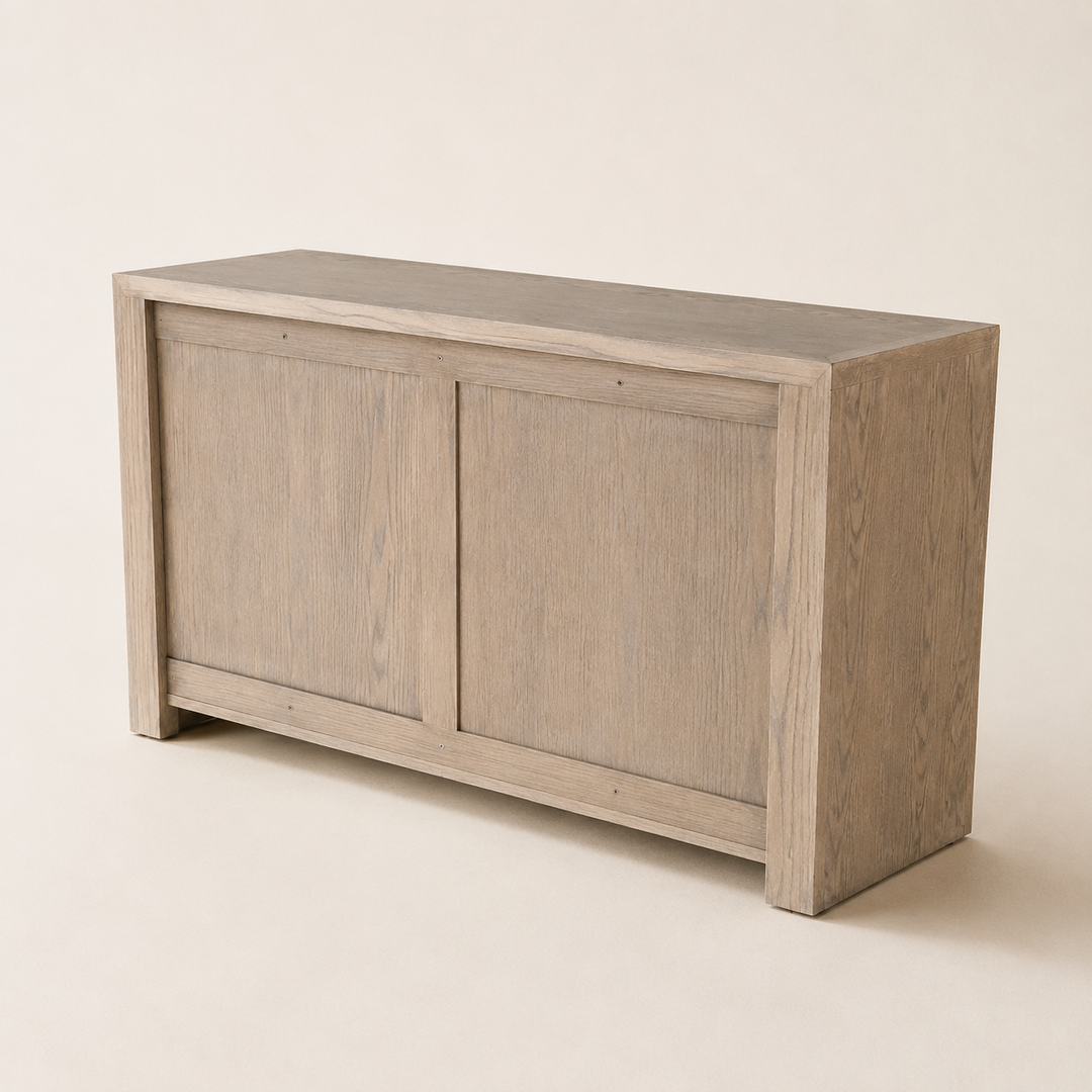 Deluxe Oak Server — rear angle