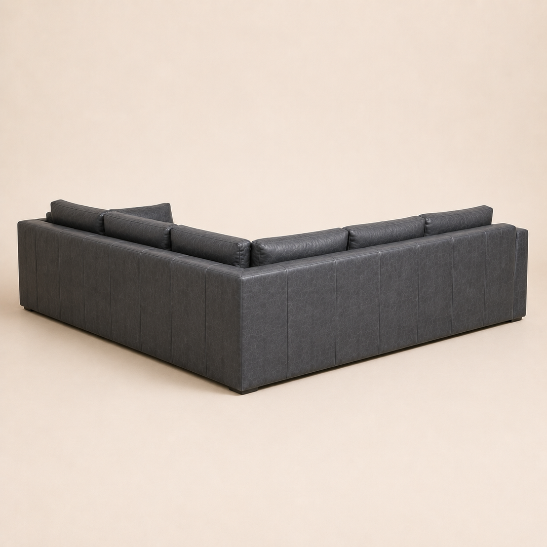 Double-Cushion Daybed Corner Couch 3000x3000x1200mm - rear angle