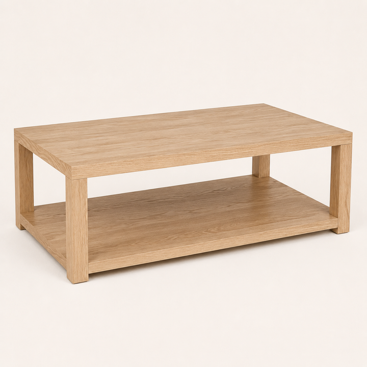 Double-Top Red Oak Coffee Table — main product view