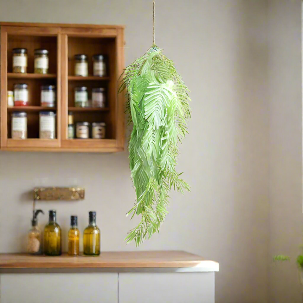Palmfern Atlantis
Transform your space with the breathtaking Palmfern Atlantis!
Key Features:
Cascading Fern: 6 main stems with numerous side stems create a lush, draping effect
Realistic Leaves: Elongated, giant fern leaves mimic the beauty of nature
Durable Construction: Extremely well-constructed stems ensure a long-lasting display
Exotic Rainforest Look: Adds a touch of tropical elegance to any room