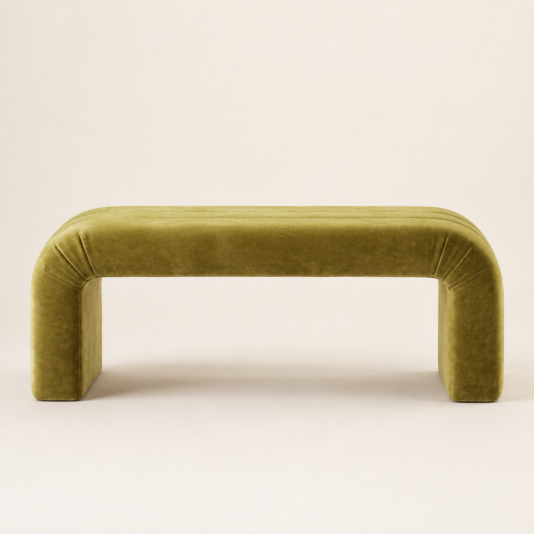 Ember Bench Ottoman — side profile