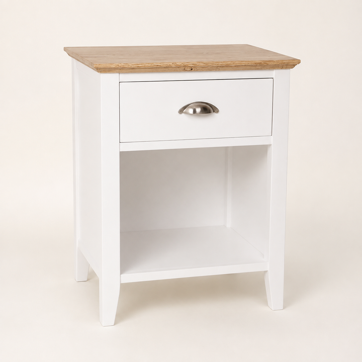 Farm Style Oak Pedestal — opposite angle