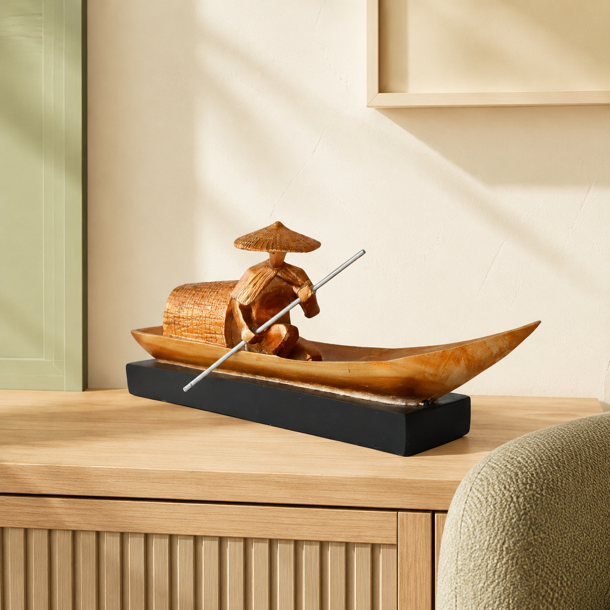 GOLD CHINESE JUNK 12X32X6CM lifestyle view