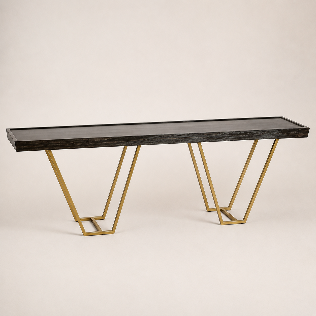 Gold Metal Modern-W Kiaat Server — main product view