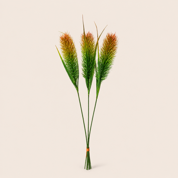 Grasshead Burnish set of three artificial stems – catalogue view