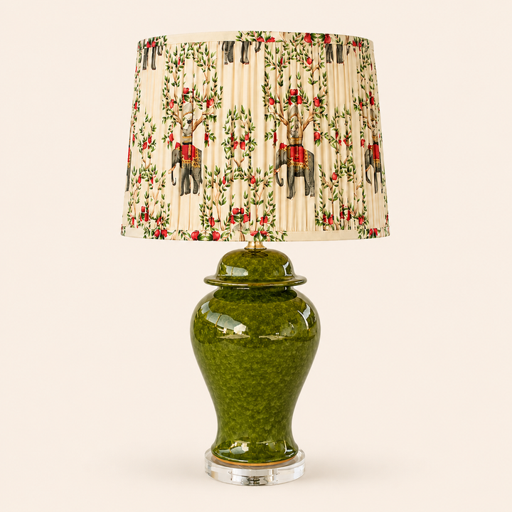 Green Lamp Base Elephant &amp; Tree Shade – catalogue view