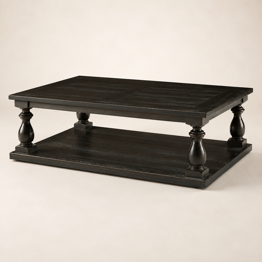 La Rochelle Ash Coffee Table 1200x800x500mm — opposite three-quarter view