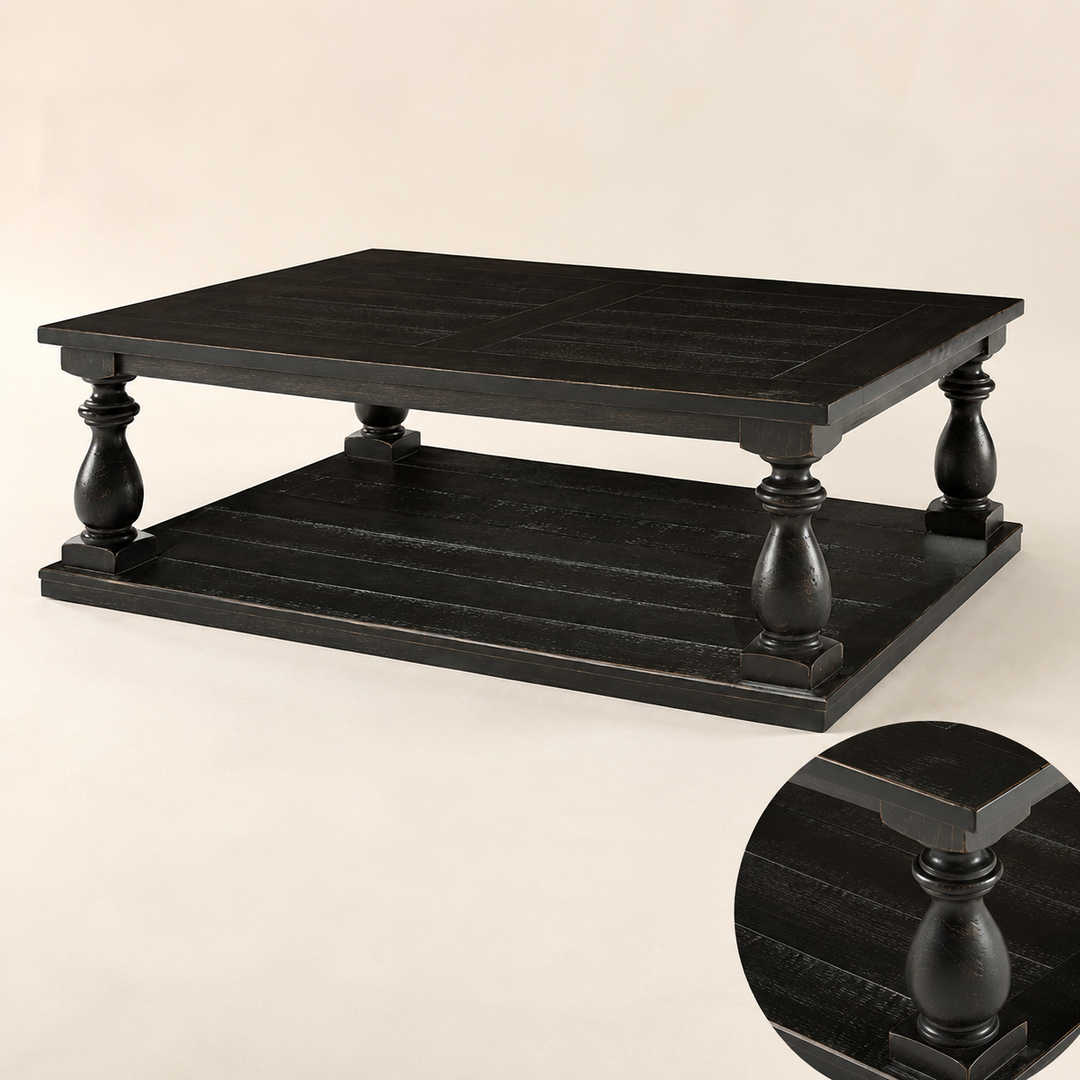 La Rochelle Ash Coffee Table 1200x800x500mm — craftsmanship detail