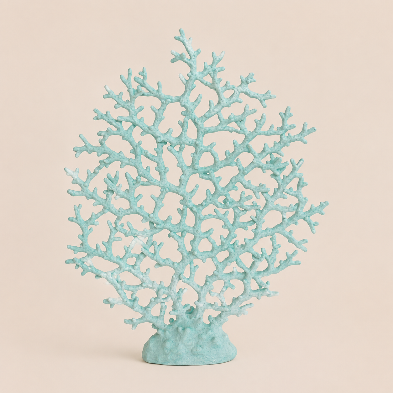 LARGE PALE TURQUOISE FAN CORAL 48X35CM catalogue view