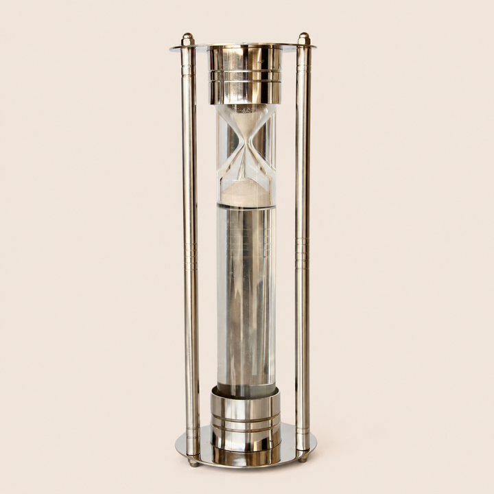 LARGE STEEL LIQUID SAND TIMER 28X10.5CM catalogue view