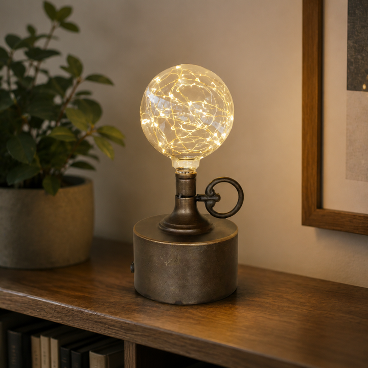 Led Battery Operated Metal Light 39X14cm – lifestyle view
