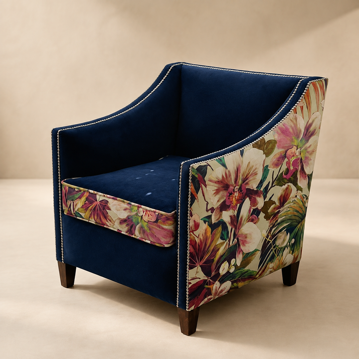 Low Back Studded Occasional Chair - main product view