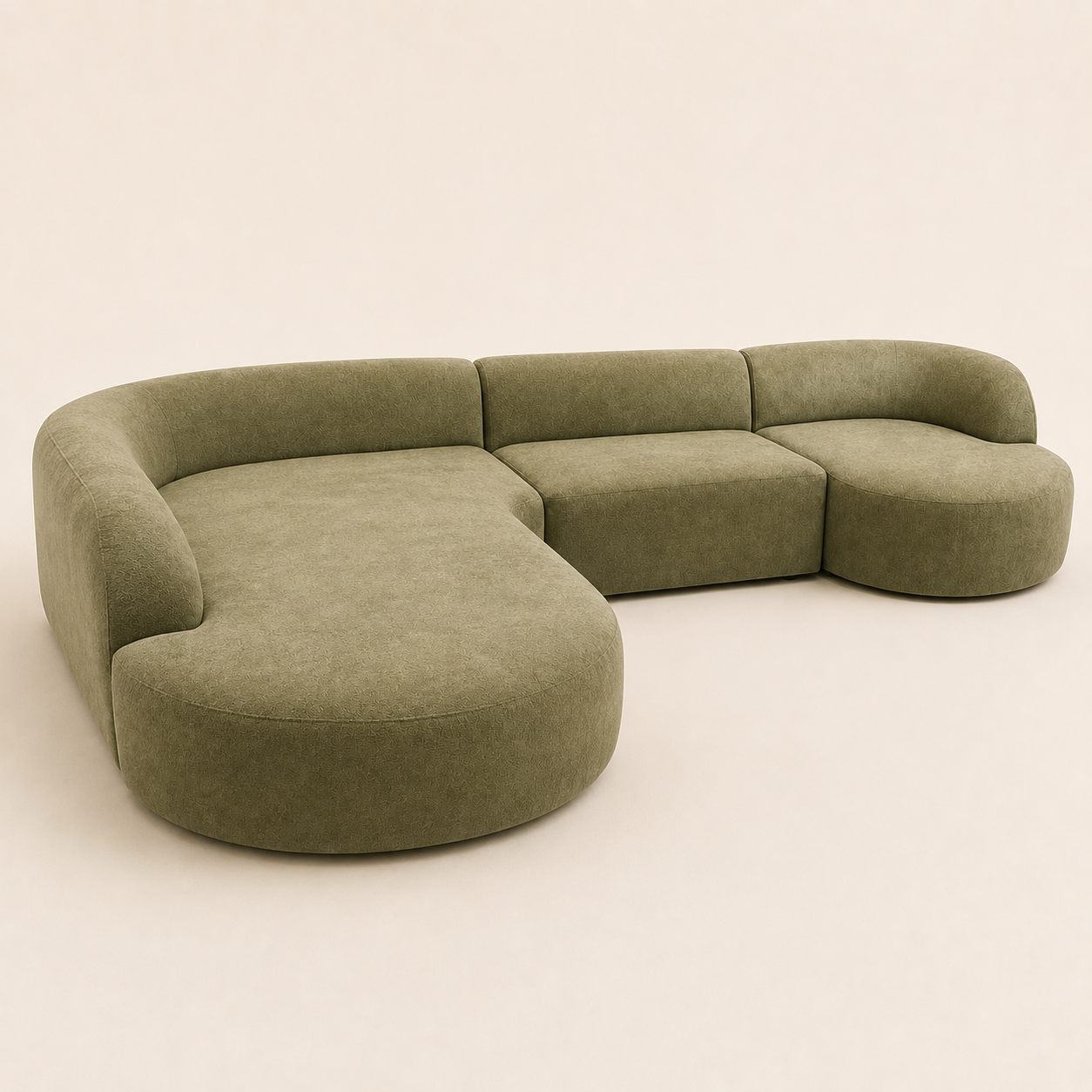 Lumina Curved Modular Couch | Custom Luxury Sofa - main product view
