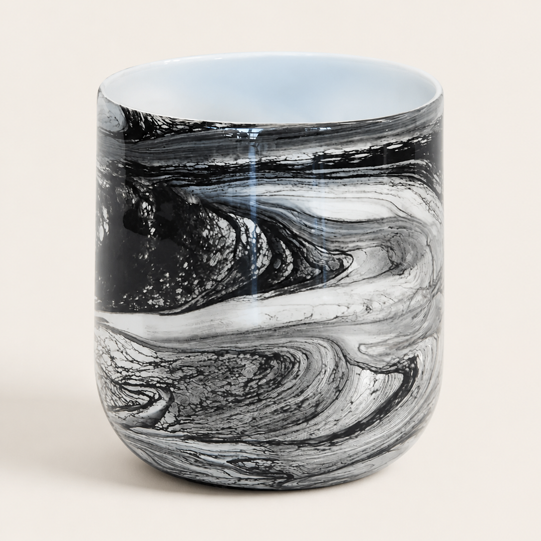 Lustre marble votive black large - catalogue