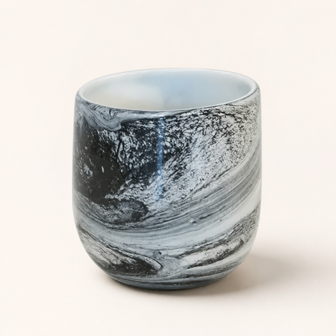 Lustre marble votive black small - catalogue