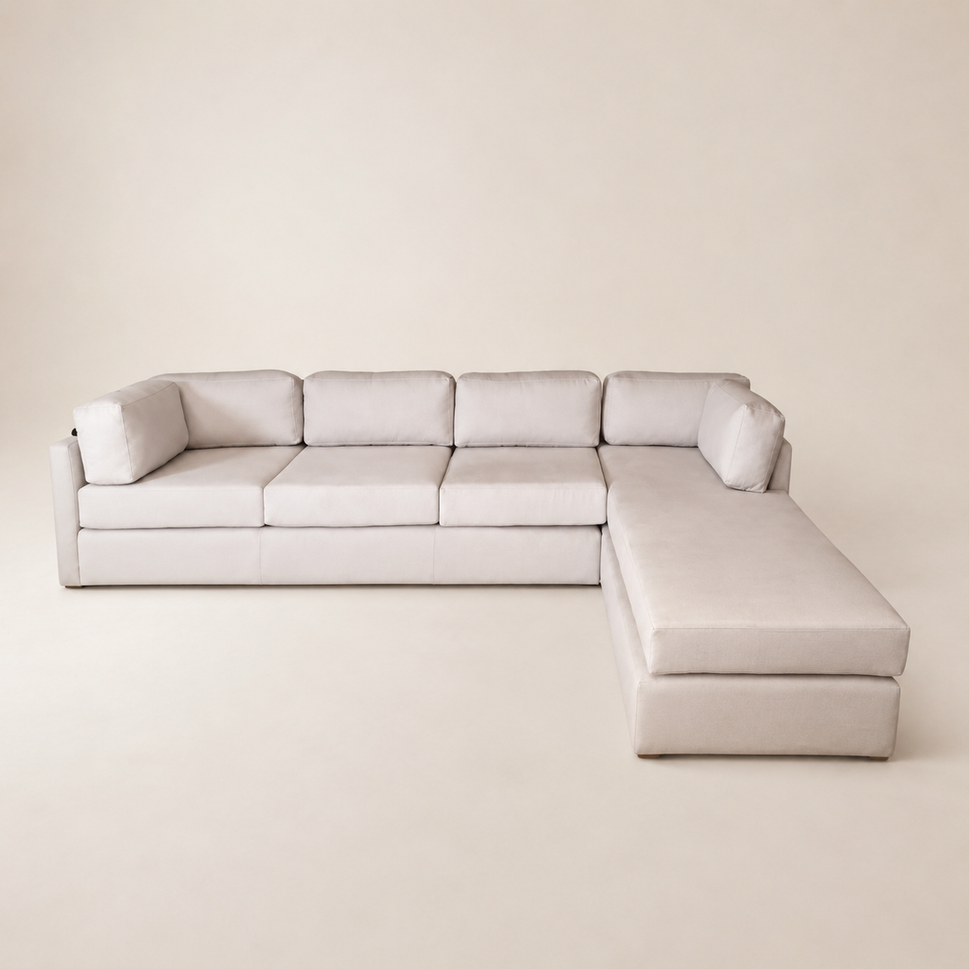 Luxury L shape Couch - opposite three-quarter view