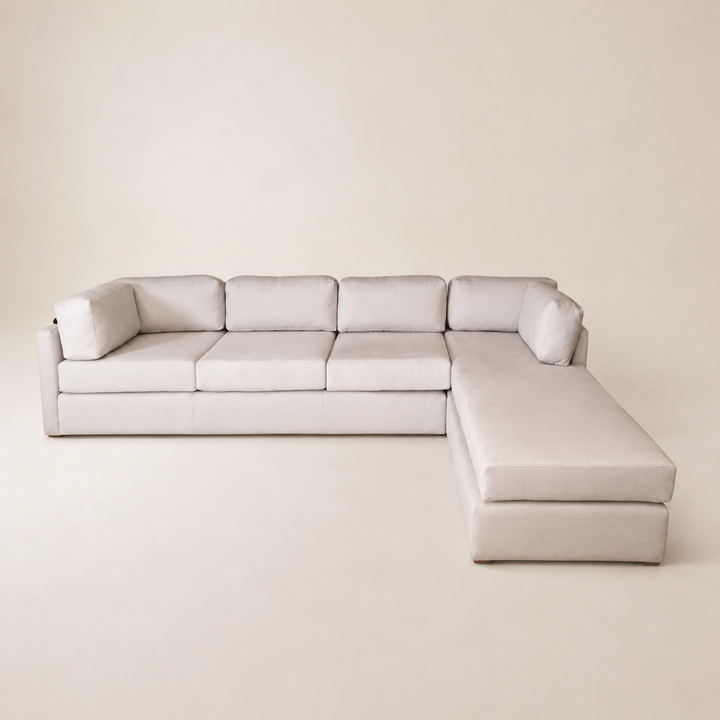 Luxury L shape Couch - opposite three-quarter view