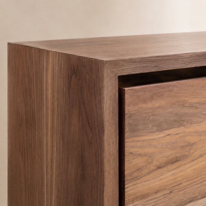 Maine Kiaat Server — craftsmanship detail