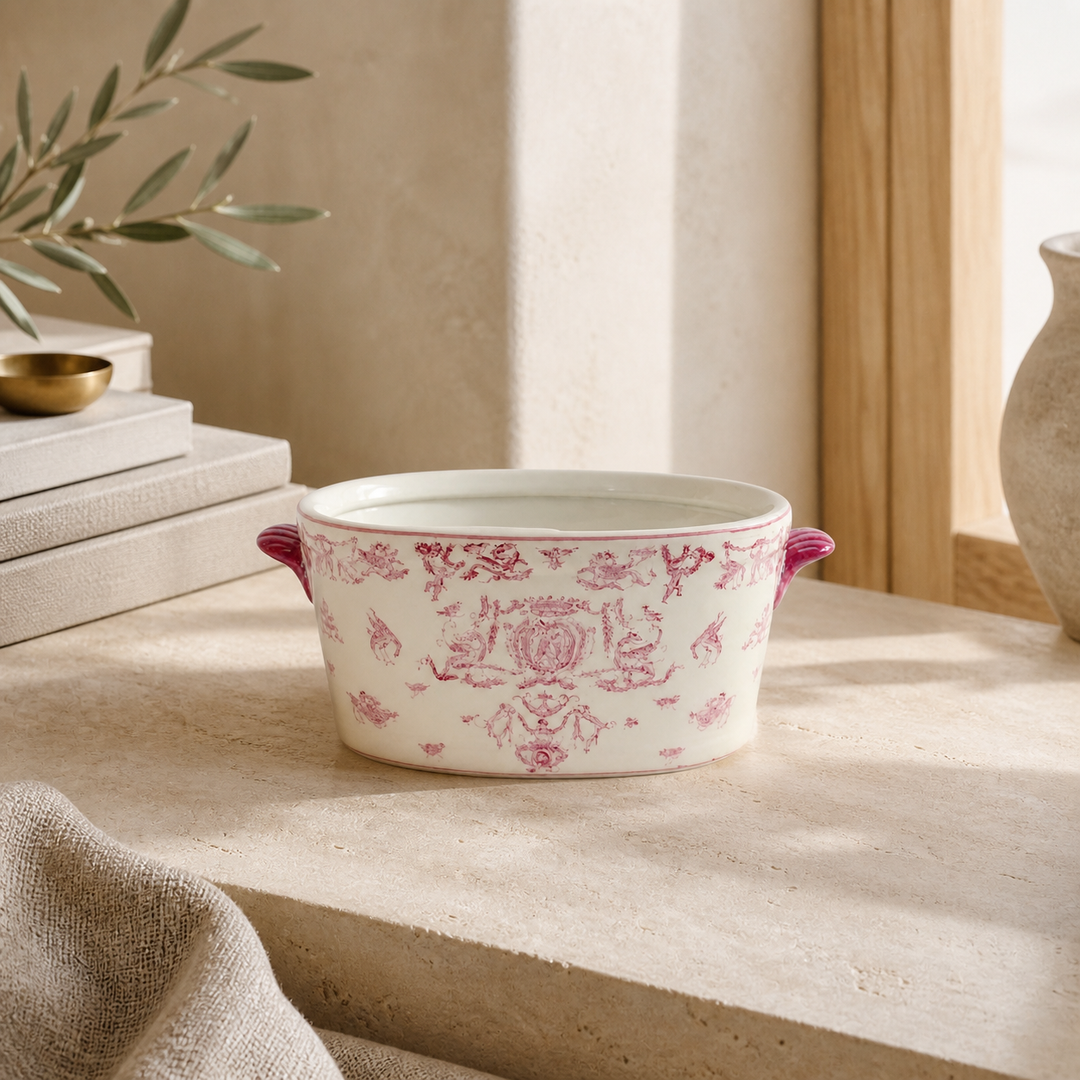 Medium Pink Footbath in a luxury interior