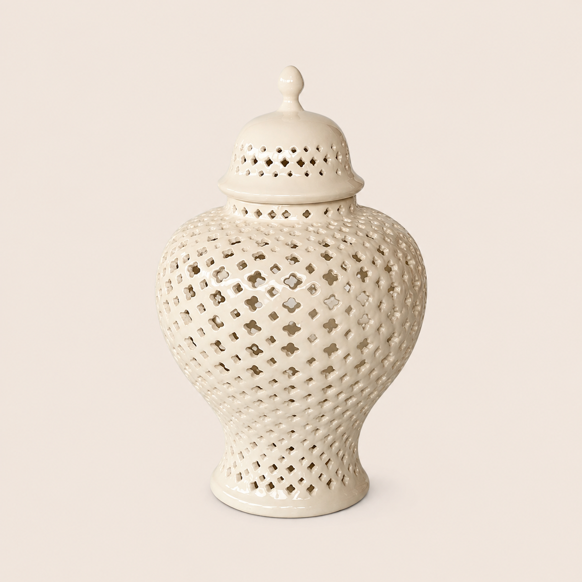 Medium White Cut-Out Ginger Jar – catalogue view