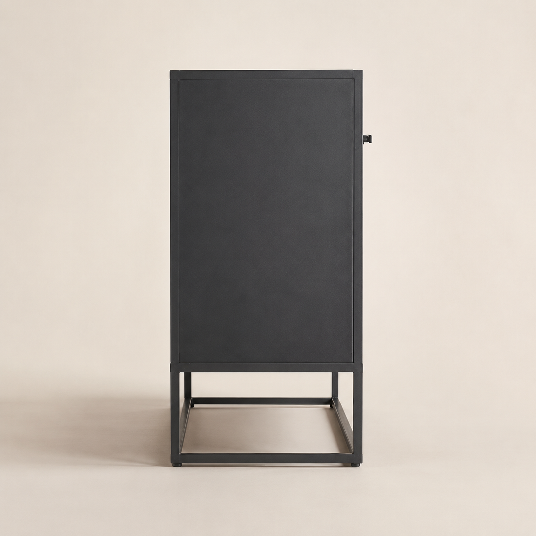 Metal Modern design server — side profile