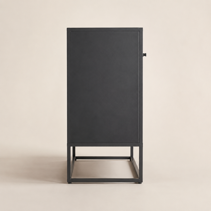 Metal Modern design server — side profile