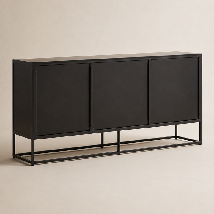 Metal Modern design server — rear angle