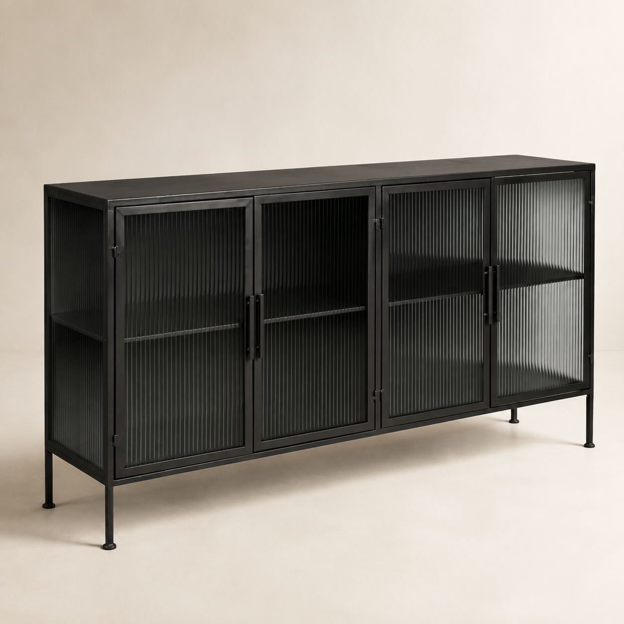 Metal Modern Design Server Reed Glass 2000L x 450D x 900H — main product view
