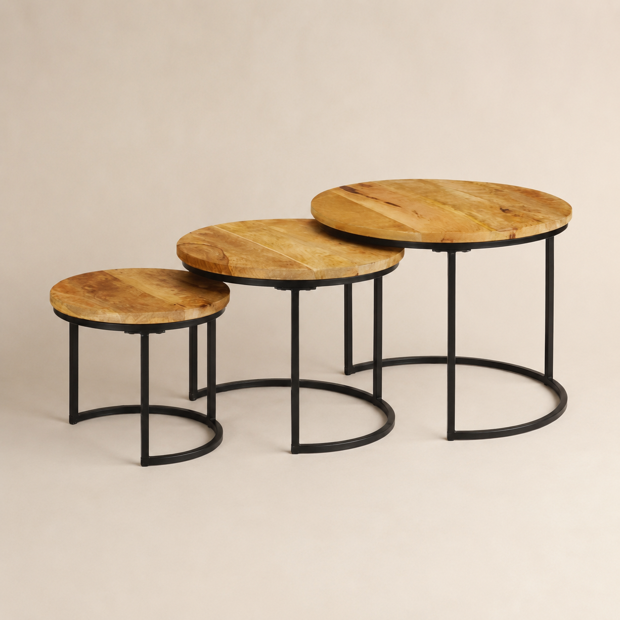Metal Nesting Table Stand Set of 3 - main product view