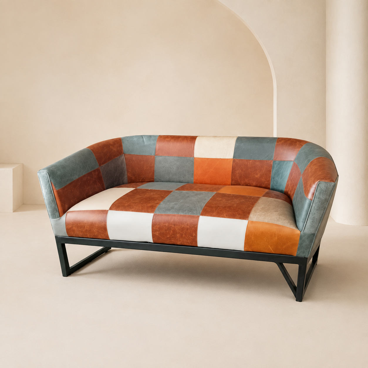Metal Tub 2 Seater Couch - main product view