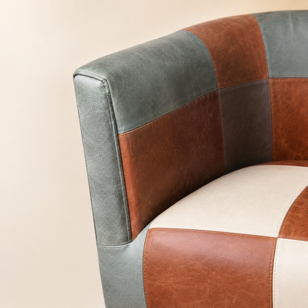 Metal Tub 2 Seater Couch - craftsmanship detail