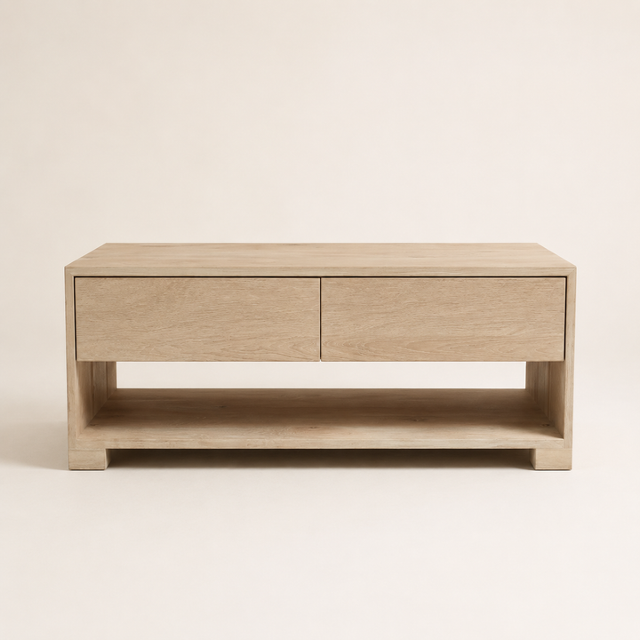 Miami Coffee table Oak 1200 x 800 x 500 mm H — side profile