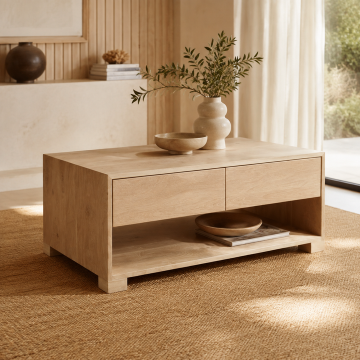 Miami Coffee table Oak 1200 x 800 x 500 mm H — luxury lifestyle