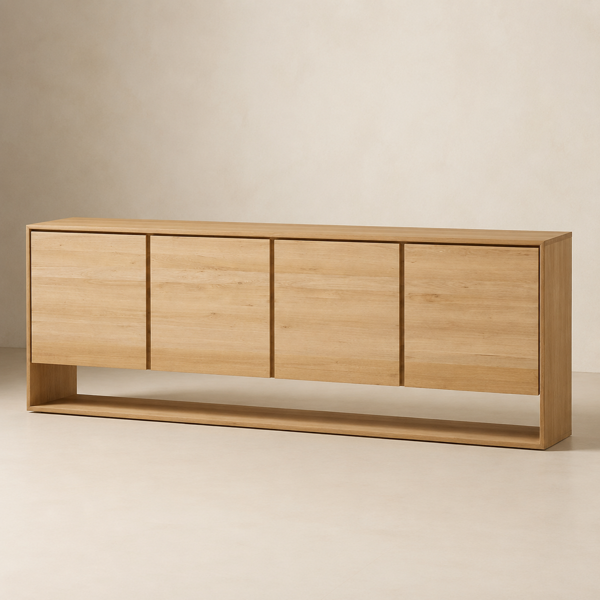 Miami Plasma Unit Oak 2000 x 500 x 600 mm H — main product view