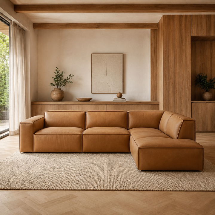 Modern Bespoke Corner Couch 3300x2500mm in a refined South African interior