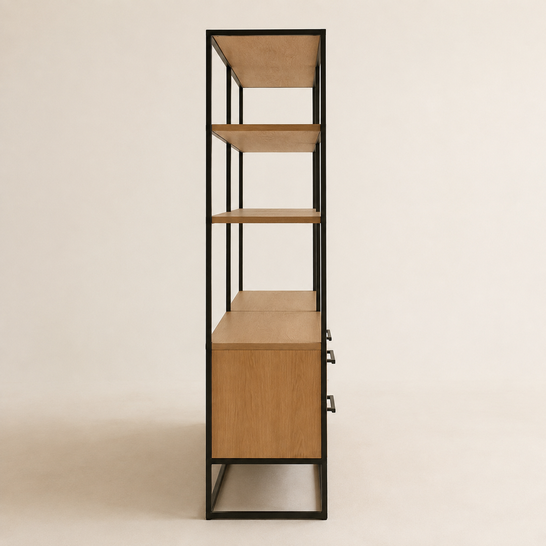 Modern Open New York Cabinet - side profile